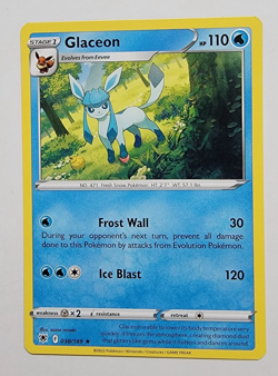 Glaceon 038/189 Pokemon Card Astral Radiance Rare NM Near Mint - Image 1