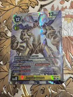 Digimon Card Game Jupitermon Secret Rare Time Stranger BT24-101 SEC - Image 1