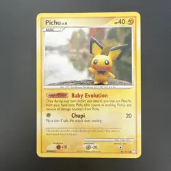 Pokemon Pichu TCG Mysterious Treasures Card 93/123 Regular Common - Image 1