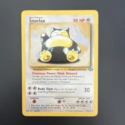 Pokemon Snorlax 27/64 Jungle Set Rare Card Unlimited Pokemon TCG Non Holo - Image 1