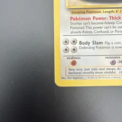 Pokemon Snorlax 27/64 Jungle Set Rare Card Unlimited Pokemon TCG Non Holo - Image 4