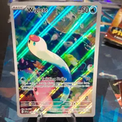 Pokemon Wiglett Illustration Rare Full Art Holo SV01 206/198 50 HP English Card - Image 1