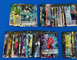 Lot of (155) Dragonball TCG Holo Cards; SW, IU, OR, UW, ZEMKAI; NM+ Condition - Image 2