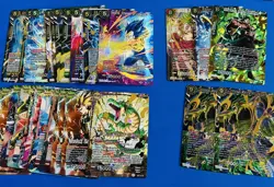Lot of (155) Dragonball TCG Holo Cards; SW, IU, OR, UW, ZEMKAI; NM+ Condition - Image 5