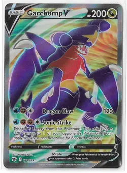 Garchomp V 178/189 Astral Radiance Full Art Ultra Rare Pokemon Card NM - Image 1