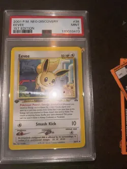 Pokemon TCG Neo Discovery 1st Edition LP Eevee Card 38/75 PSA 9 - Image 2