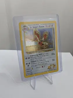 Pokemon Lt. Surge's Fearow 7/132 Holo Rare Card Ungraded NM - Image 1