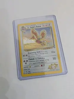 Pokemon Lt. Surge's Fearow 7/132 Holo Rare Card Ungraded NM - Image 2