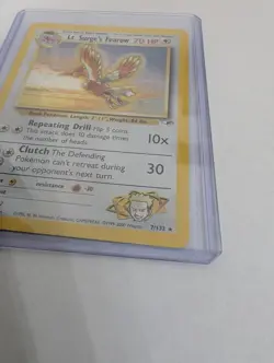 Pokemon Lt. Surge's Fearow 7/132 Holo Rare Card Ungraded NM - Image 3