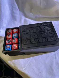 STAR WARS DESTINY Dice and Card Holder With Movers Darth Vader storm trooper - Image 2