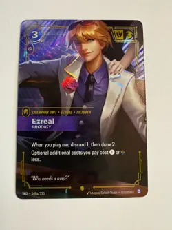RIFTBOUND SPIRITFORGED EZREAL PRODIGY ALT ART CARD 149a/221 - Image 1