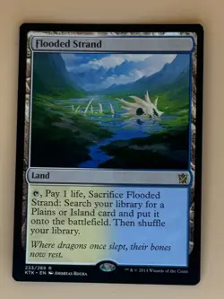 Flooded Strand Magic The Gathering Rare (R) #233/269 Khans of Tarkir (KTK) - Image 1