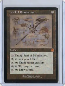 MTG THE BROTHERS' WAR STAFF OF DOMINATION RETRO RARE (#119) - Image 1