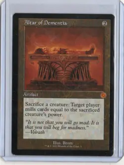 MTG THE BROTHERS' WAR ALTAR OF DEMENTIA RETRO RARE (#003) - Image 1