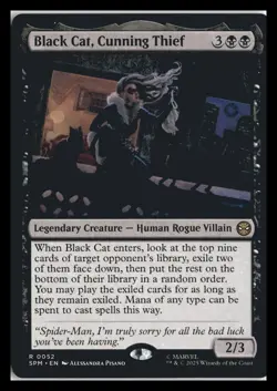 MTG 0052 Black Cat, Cunning Thief SPM - Image 1