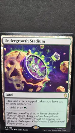 Undergrowth Stadium Commander TMNT TMC 0080 R Rare Regular NM MTG Magic - Image 1