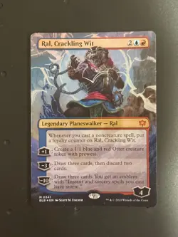 Ral, Crackling Wit (Borderless) Bloomburrow Foil - Image 1