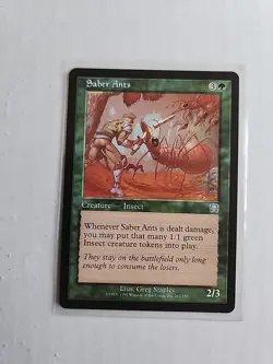 Saber Ants - Mercadian Masques - MTG Magic - Uncommon - Green Creature - Image 1