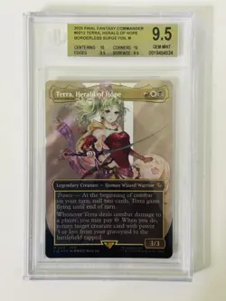 MTG Terra Surge Foil Final Fantasy Beckett 9.5! - Image 1