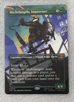 Lot of 4- MTG TMNT - Legendary Creature (Borderless) #215,216,218,219 Raph Leo - Image 3