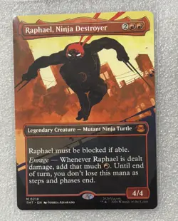 Lot of 4- MTG TMNT - Legendary Creature (Borderless) #215,216,218,219 Raph Leo - Image 4