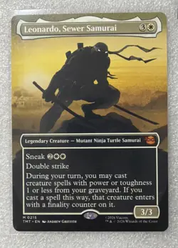 Lot of 4- MTG TMNT - Legendary Creature (Borderless) #215,216,218,219 Raph Leo - Image 5