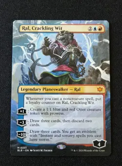 MTG - Ral, Crackling Wit (Borderless) - Bloomburrow - NM Mythic #341 Non Foil - Image 1