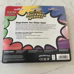 Pokemon Ascended Heroes Tech Sticker Collection 3-Pack Sealed NEW - Image 2
