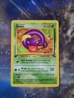 Pokemon TCG Ekans 46/62 First Edition Fossil - Image 1