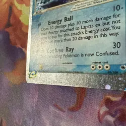 Lapras ex 99/109 EX Ruby & Sapphire Ultra Rare Holo Pokemon 2003 - Image 4