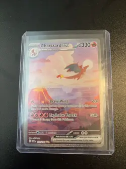 Pokemon TCG Charizard EX 199/165 Scarlet & Violet 151 Sir Gem Mint - Image 1