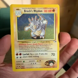 Pokemon TCG Brock's Rhydon Gym Heroes 2/132 - Image 1