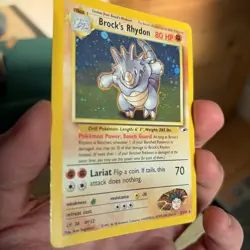 Pokemon TCG Brock's Rhydon Gym Heroes 2/132 - Image 2