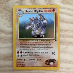 Pokemon TCG Brock's Rhydon Gym Heroes 2/132 - Image 3