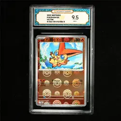 TQG 9.5 MINT+ 2025 Pokemon ENG Victini 012/086 R - Image 1