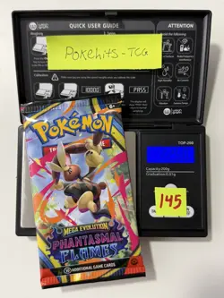 (HEAVY)🔥 22.60g Pokemon TCG Phantasmal Flames Booster Pack Factory Sealed✅ - Image 1