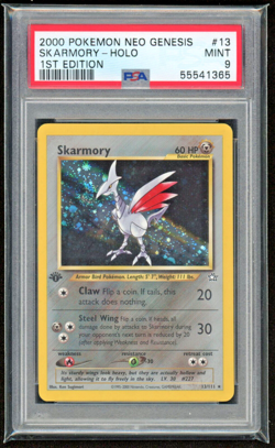 2000 SKARMORY 1ST EDITION HOLO NEO GENESIS PSA 9 MINT #13/111 POKEMON TCG WOTC - Image 1