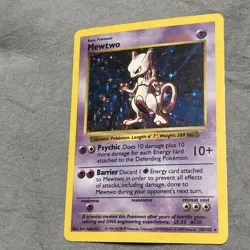 Pokemon Mewtwo TCG Base Set Holo Shadowless Rare - Image 2