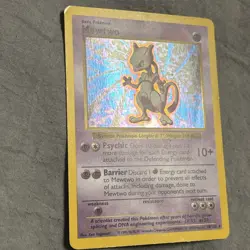 Pokemon Mewtwo TCG Base Set Holo Shadowless Rare - Image 4