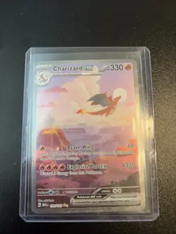 Pokemon TCG Charizard EX 199/165 Scarlet & Violet 151 SIR, Near Mint Condition - Image 1