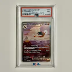 2023 Pokemon Mew EN-151 Charizard EX 199/165 Special Illustration Rare PSA 9 - Image 1