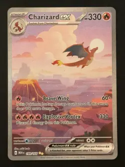 Pokemon Charizard ex 199/165 Scarlet & Violet 151 Special Illustration Rare - Image 1
