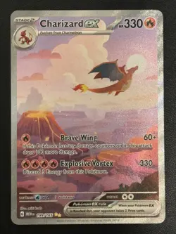 Pokemon Charizard ex 199/165 Scarlet & Violet 151 Special Illustration Rare - Image 3