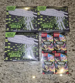 Pokemon Perfect Order Lot - 3x ETBs + 4x Booster Bundles - Sealed- Ships Today - Image 1