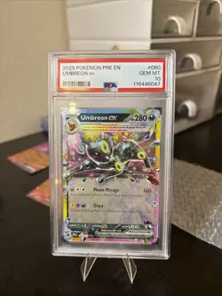 2025 POKEMON PRE EN-PRISMATIC EVOLUTIONS #060 UMBREON EX PSA 10 GEM MT Rare - Image 3