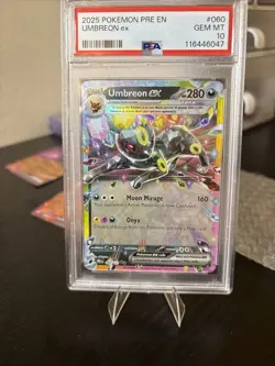 2025 POKEMON PRE EN-PRISMATIC EVOLUTIONS #060 UMBREON EX PSA 10 GEM MT Rare - Image 4