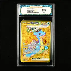 TQG 9.5 MINT+ 2024 Pokemon ENG Lapras ex 164 Promo - Image 1