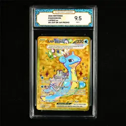 TQG 9.5 MINT+ 2024 Pokemon ENG Lapras ex 164 Promo - Image 2