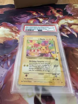 2021 POKEMON CELEBRATIONS CLASSIC COLLECTION #24 BIRTHDAY PIKACHU-HOLO PSA 10 - Image 1