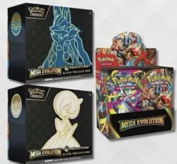 Pokemon Center Mega Evolutions Gardevoir + Lucario ETB + Enhanced Booster Box - Image 3